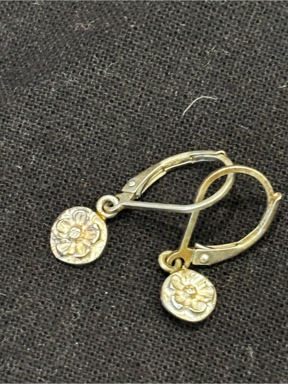 Sterling Floral Drop Earrings